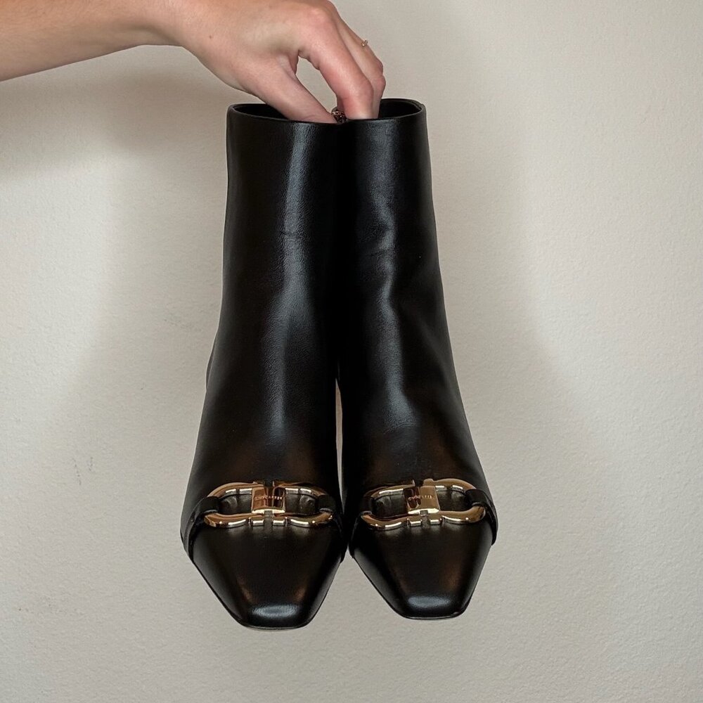 Salvatore Ferragamo Black Ankle Boots